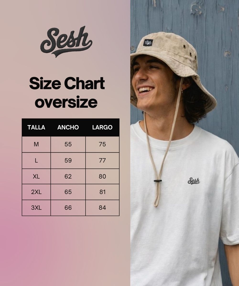 Guía de tallas SESH – Oversize