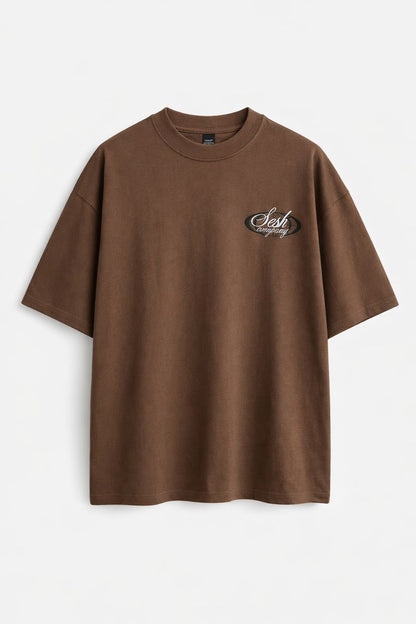 Polera Oversize Chocolate SC SESH – detalle