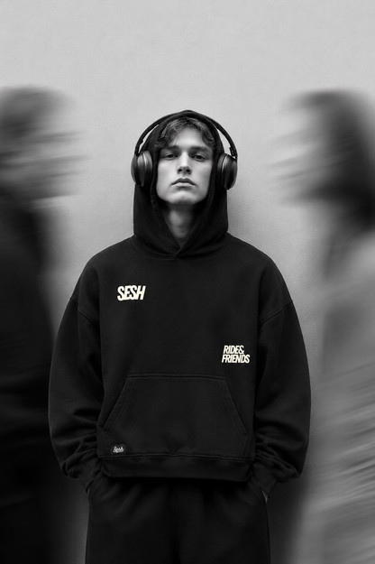 Polerón Negro SESH14 — Boxy