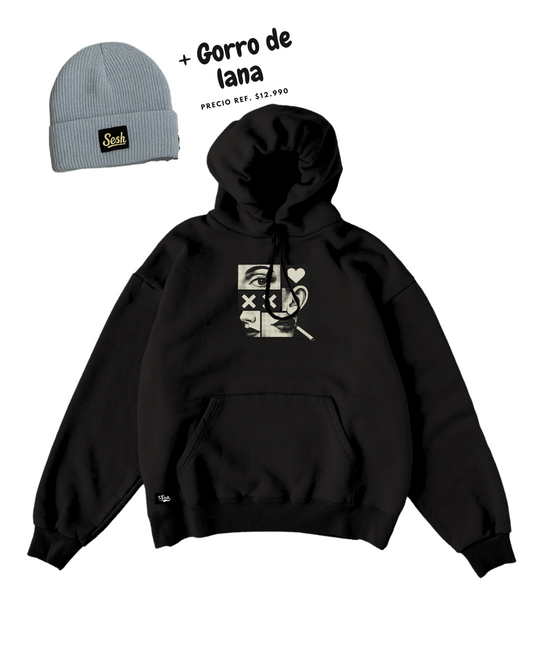J25 PROMO PACK POLERON SESH + GORRO