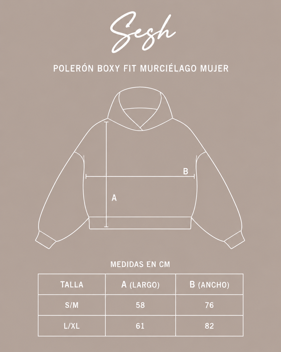 Poleron Gris Sesh Star | Boxyfit Mujer