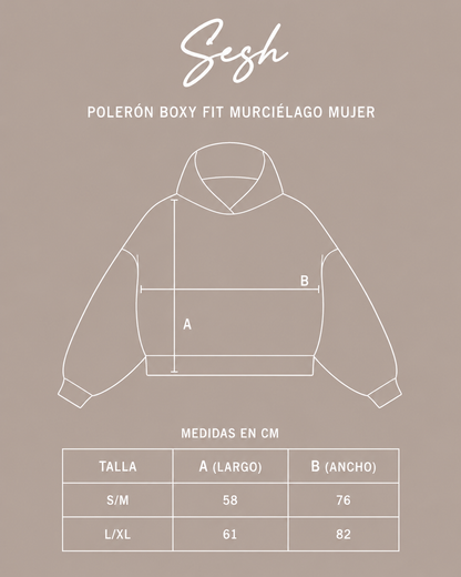 Poleron Gris Sesh Star | Boxyfit Mujer