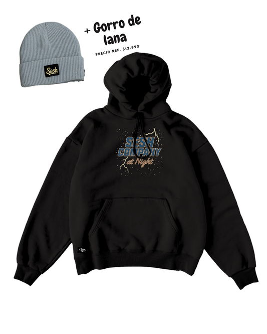 J25 PROMO PACK POLERON SESH AT NIGHT + GORRO