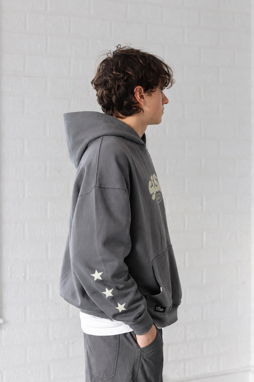 Poleron Gris Sesh Star | Boxyfit
