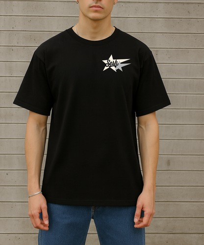 Polera 2 Star SESH – detalle estampado
