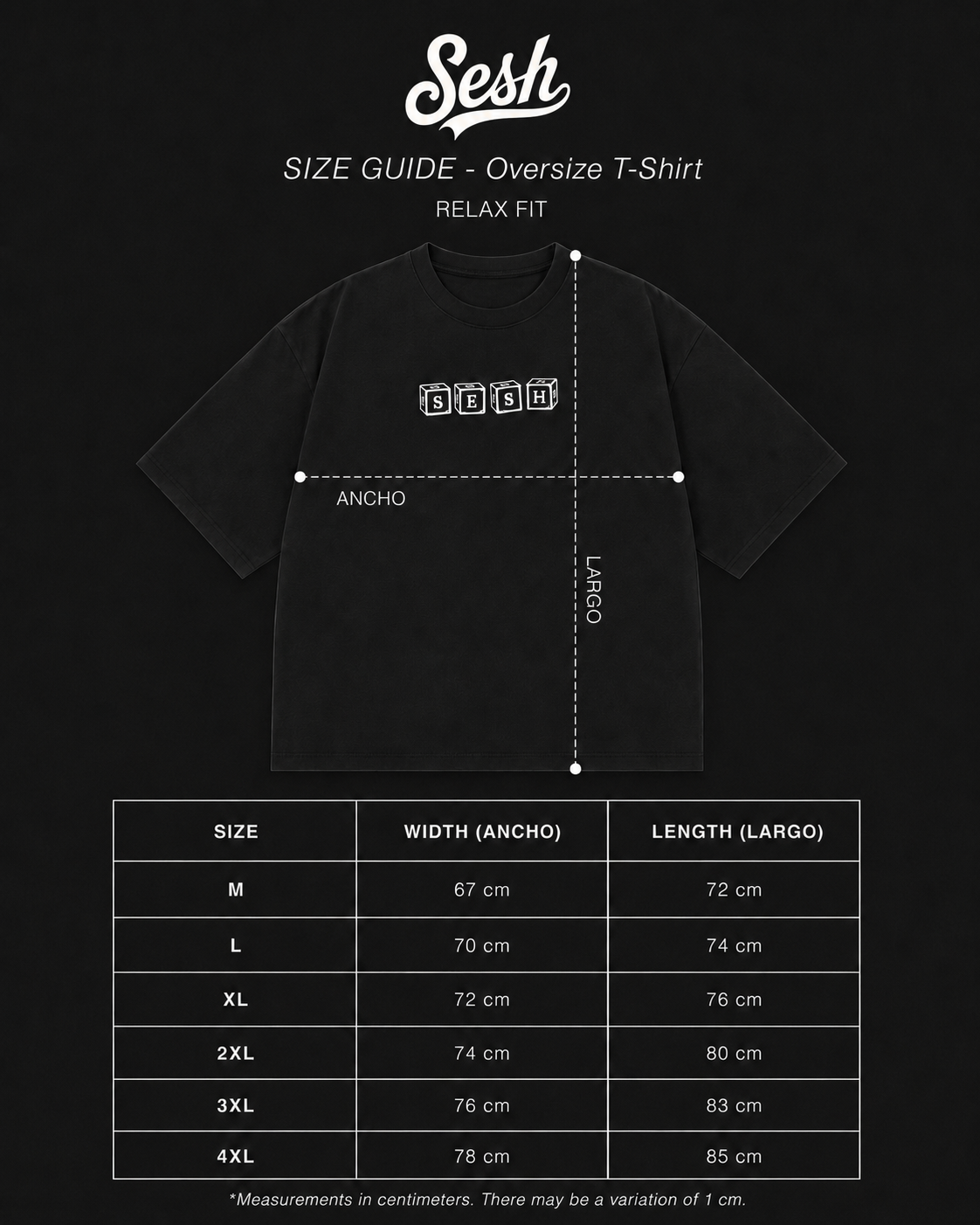 Polera rideski— oversize