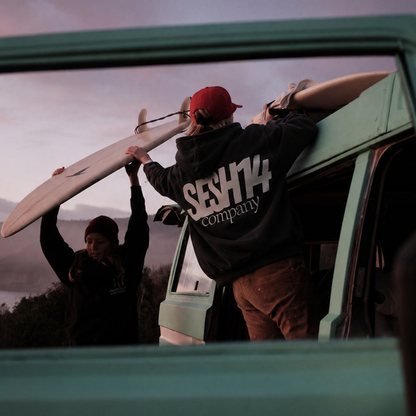 Promo Polerón negro SESH14 |FIT  boxyfit/oversize