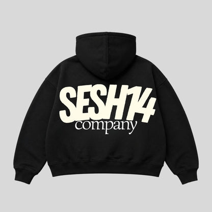 Promo Polerón negro SESH14 |FIT  boxyfit/oversize