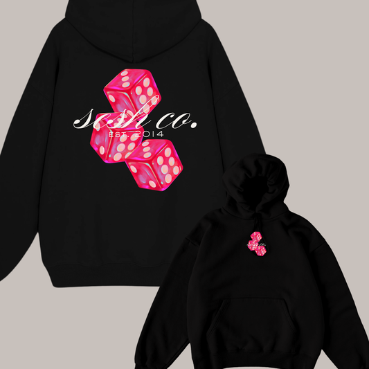 Polerón Dados Rosados – SESH | Hoodie Estampado Oversize