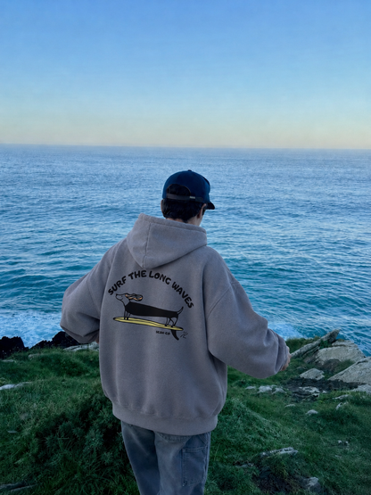 POLERON WAVE GRIS CLARO+LANYARD PROMO