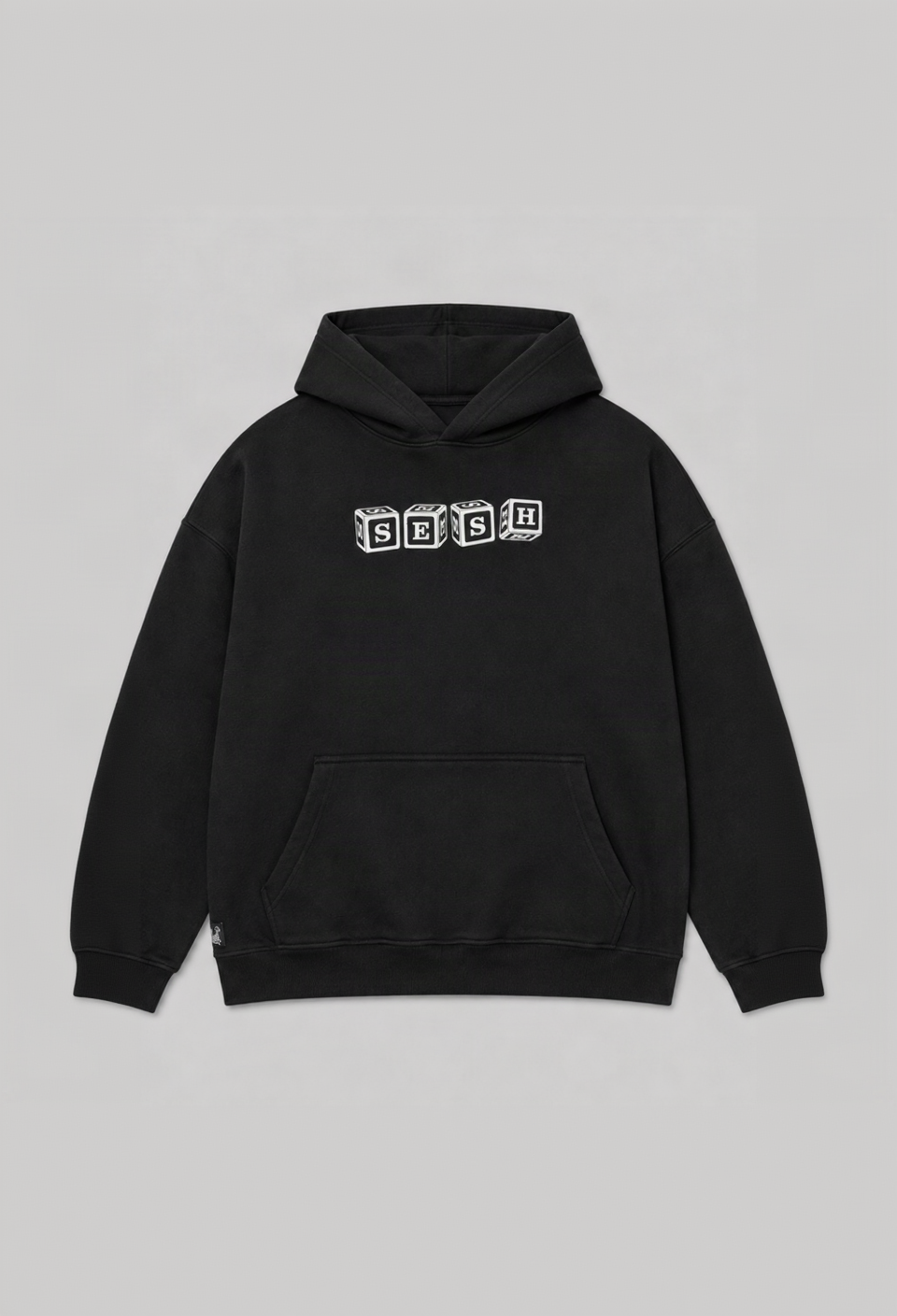 Polerón Negro Dados — Boxy