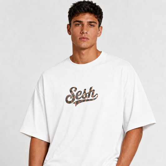 Polera Print  – SESH | Polera Blanca Estampada Animal Print