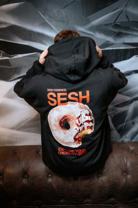 Poleron Negro Donut | Regular Fit