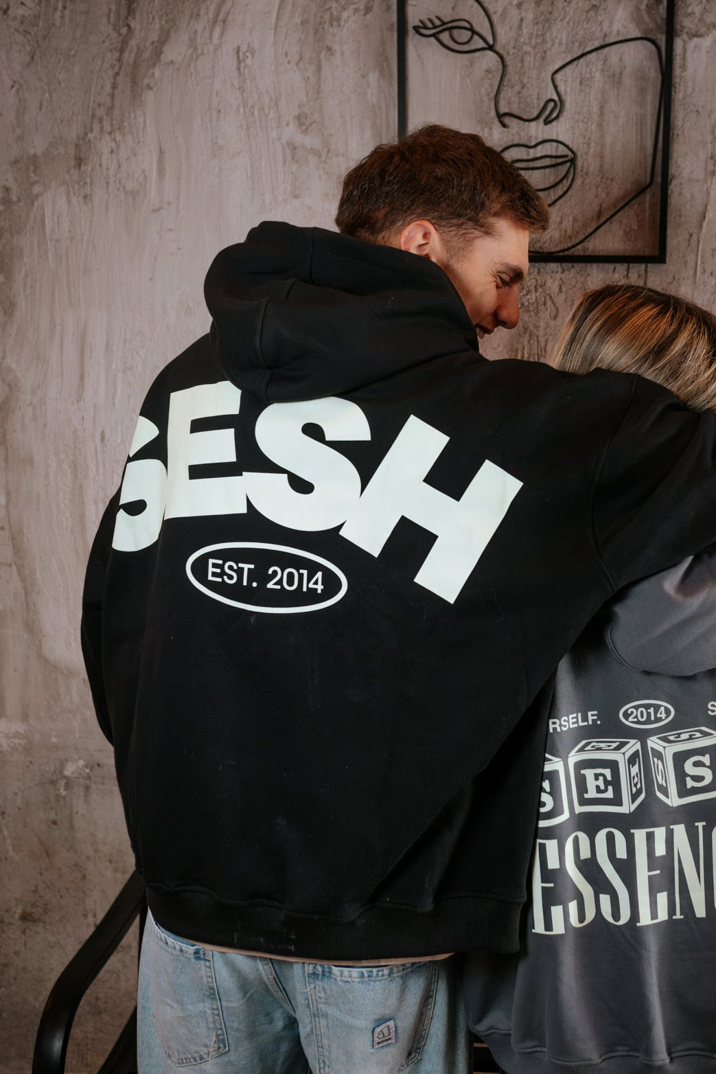 Poleron Negro Gran Sesh | Regular Fit