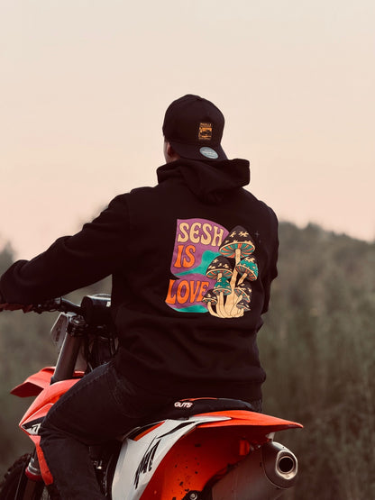 Polerón Love Mushrooms SESH | Hoodie Estampado Chile