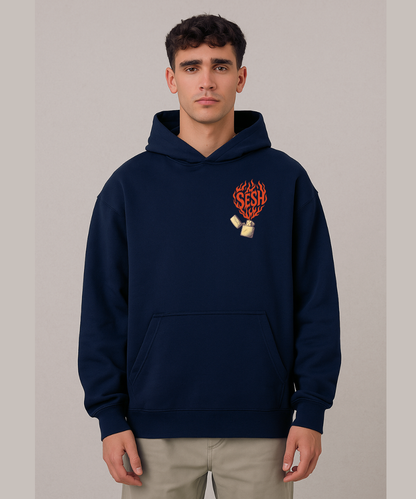 Promo Polerón Fuego Azul SESH – detalle