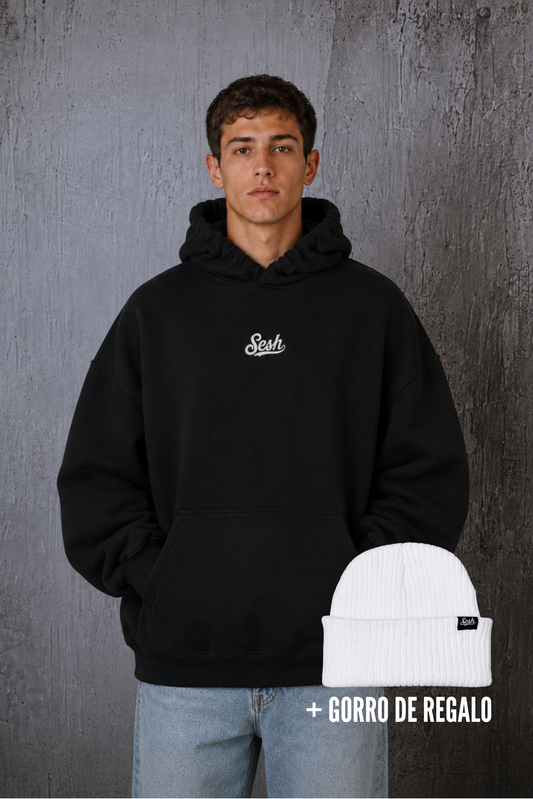 Poleron Logo og-Regular fit + gorro de lana