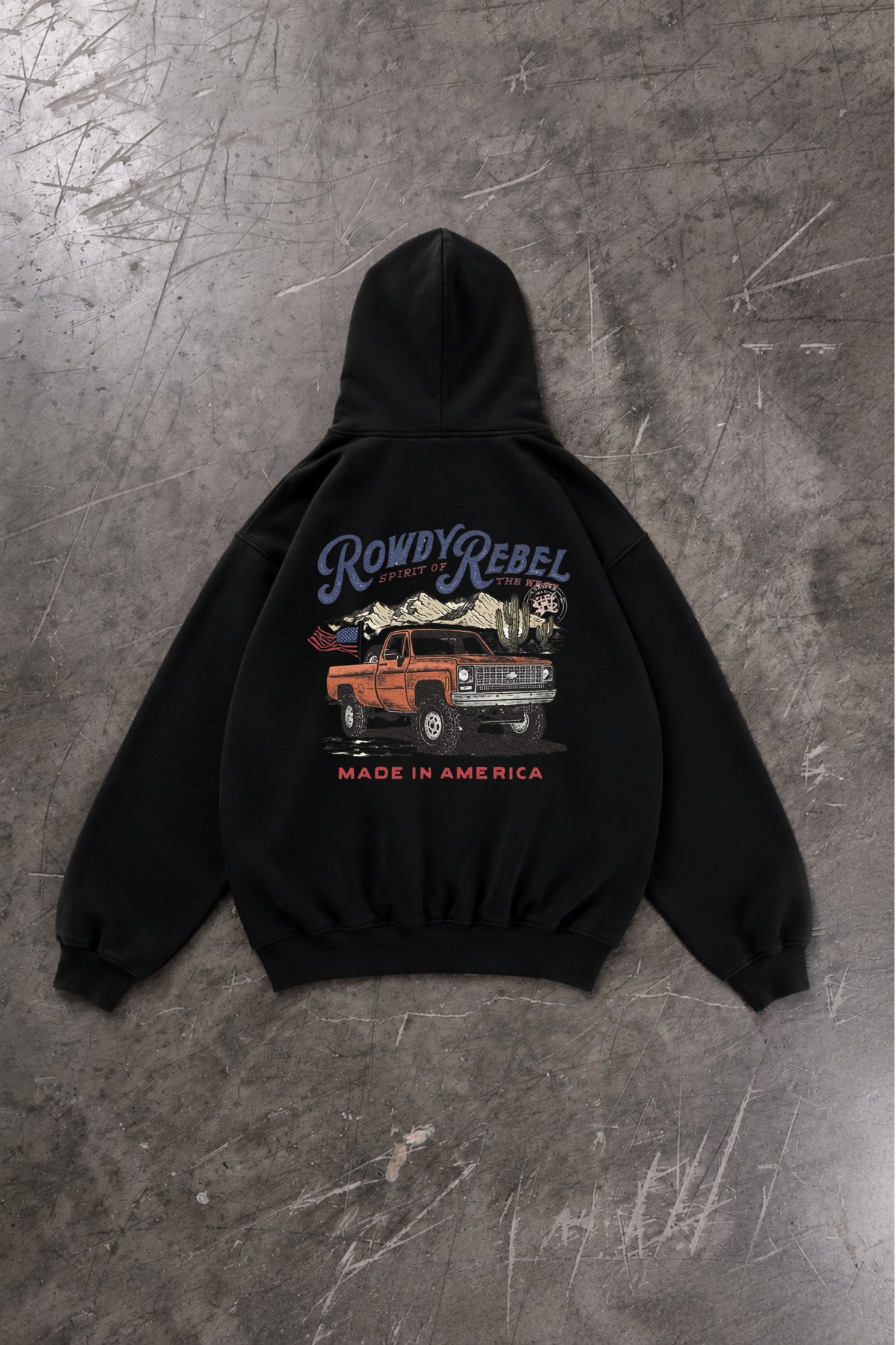 Polerón Vintage Truck Negro — Regular