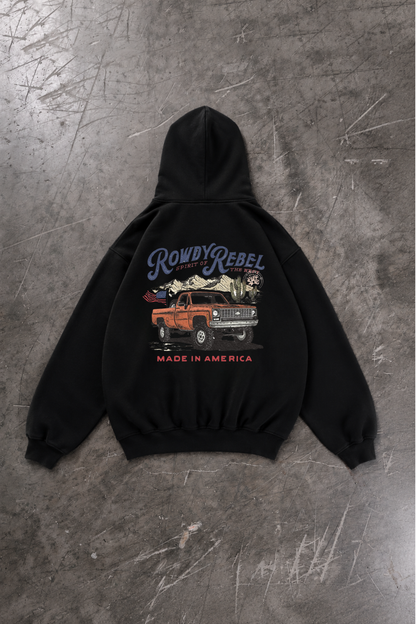 Polerón Vintage Truck Negro — Regular